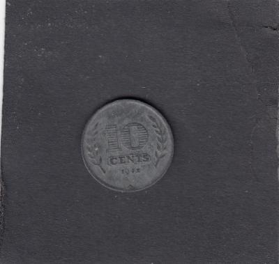 Beschrijving: 10 Cent WILHELMINA 